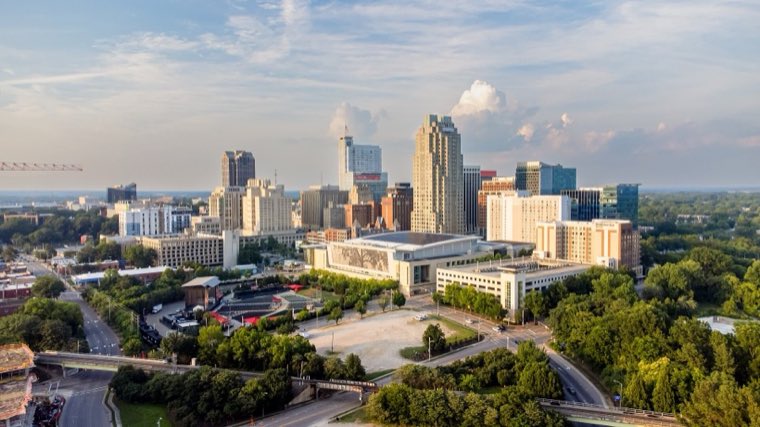 Raleigh skyline — Indian classes in Raleigh–Durham (Research Triangle)